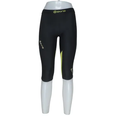 Sports tights (Black, Yellow, Gray) from Skins Elastane, Polyamide