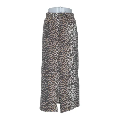 Jupe en jean (Marron, Noir) de Ganni Élasthane, Coton biologique