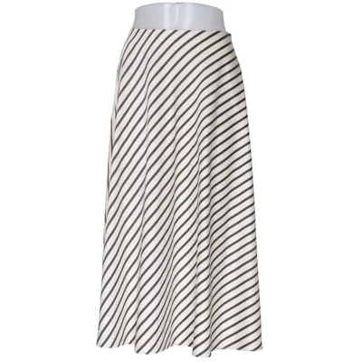 Skirt (White, Black) from H&M Modern Classic Elastane, Polyester
