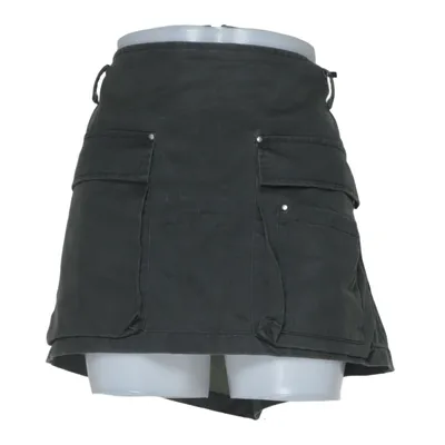 Skirt (Gray) from Zara Cotton, Polyester, Polyurethane