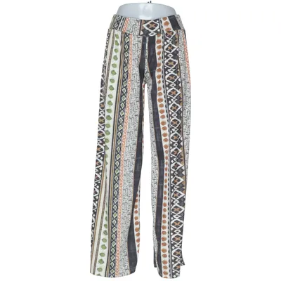 Pantalon patte d'éléphant (Noir, Marron, Beige, Multicolore) de Made in italy Élasthane, Polyester
