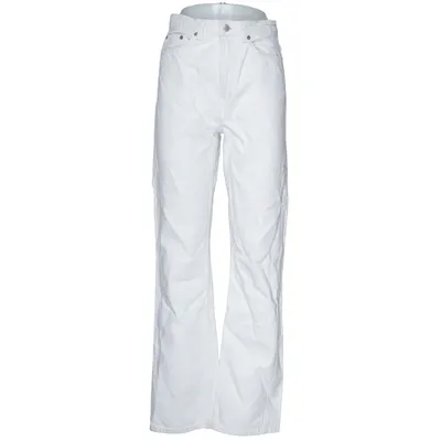 Spijkerbroek (Rowe Extra High Straight Jeans) van Weekday Katoen, Hennep