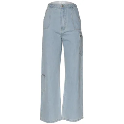 Pantalon cargo (Bleu) de Beginning Boutique Coton