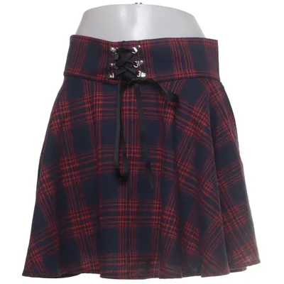 Skirt (Blue, Red, Black) from Romwe Cotton, Polyester
