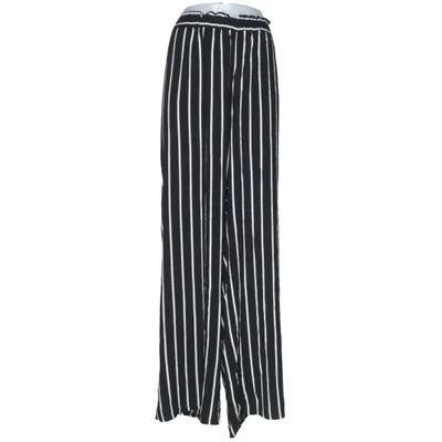 Pantalon patte d'éléphant (Noir, Blanc) de Clockhouse Viscose