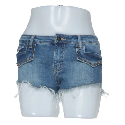Jeansshorts (Blå) från Edikted Bomull, Elastan, Polyester