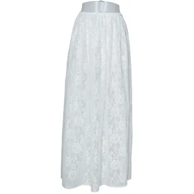 Maxi nederdel (Hvid) fra Dissh Polyamid, Polyester