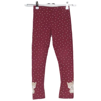 Leggings (Röd, Vit) från Topolino Elastan, Återvunnen bomull