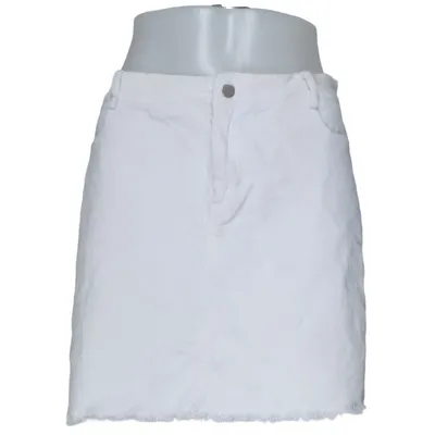 Denim skirt (White) from Sunny Girl Cotton, Elastane