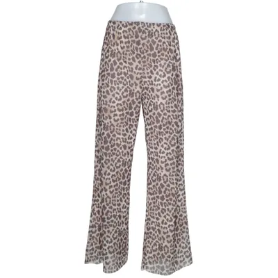 Broek (Beige, Meerkleurig) van H&M Polyester, Elastaan