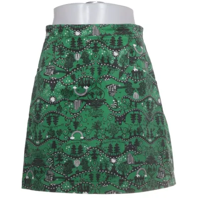 Kjol (Grön, Flerfärgad) från Blutsgeschwister Bomull, Elastan, Polyester