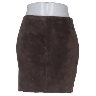 Läderkjol (Brun) från Danier Elastan, Skinn, Polyester