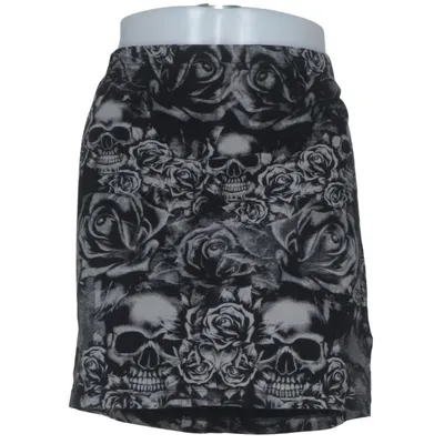 Jupe (Noir, Gris) de Black Premium by EMP Coton, Élasthane