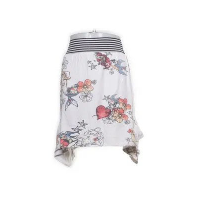 Skirt (White, Multicolored) from Denny Rose Elastane, Viscose