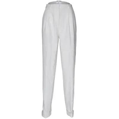 Pantalon de costume (Blanc) de Mathilde Gøhler x NA-KD Élasthane, Polyester, Viscose