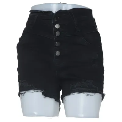 Short en jean (Noir) de Redseventy Coton, Élasthane, Polyester, Viscose