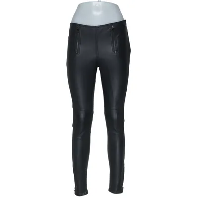 Pantalon en cuir (Noir) de Ted Baker Élasthane, Cuir, Nylon, Polyester, Viscose