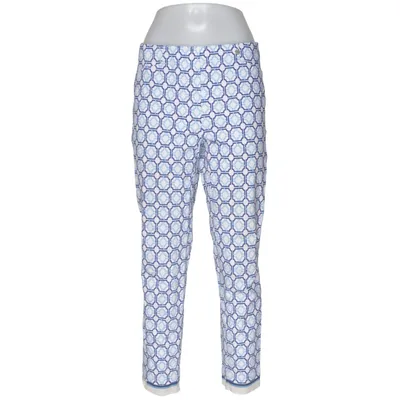 Pantalon (Bleu, Blanc) de Robell Élasthane, Polyamide, Viscose