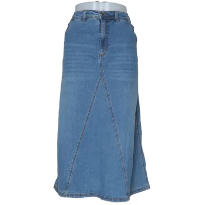 Jupe en jean (Bleu) de Bonprix Coton, Élasthane, Polyester