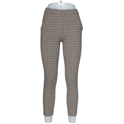 Chino (Braun, Schwarz, Weiß) von Zara Basic Elasthan, Polyamid, Polyester, Viskose