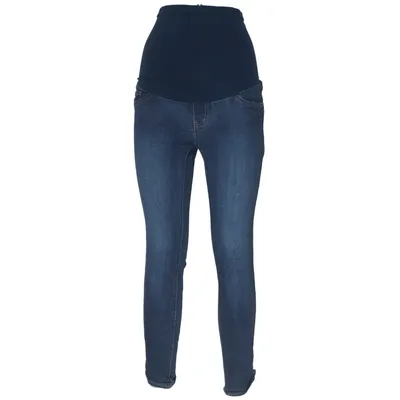 Zwangerschapsjeans (Blauw) van L.E.D Katoen, Elastaan, Modal, Polyamide, Viscose