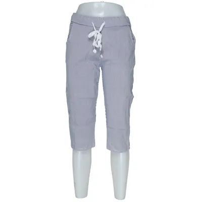 Three-quarter pants (Blue, White) from Vanting Elastane, Polyamide, Viscose
