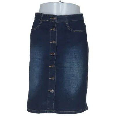 Spijkerrok (Blauw) van Honey B Blue Katoen, Elastaan