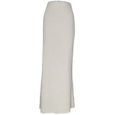 Maxi nederdel (Hvid) fra H&M Basic Silke, Bomuld