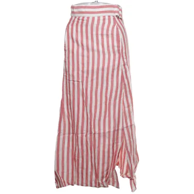 Maxirock (Rot, Weiß) von Mango Casual Baumwolle, Leinen, Viskose
