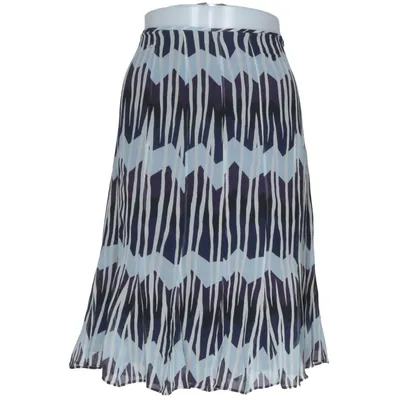 Jupe (Bleu, Noir, Blanc) de Kenneth Cole Polyester, Soie