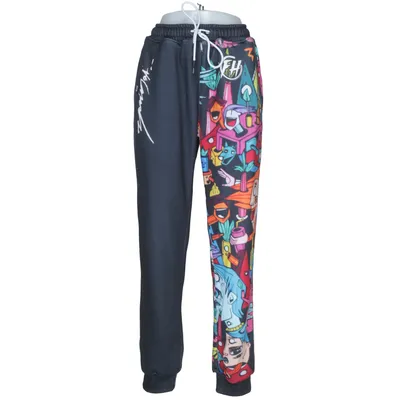 Sweatpants (Sort, Flerfarvet) fra Freshhoods Elastan, Polyester