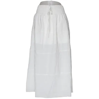 Långkjol (Vit) Elastan, Polyester