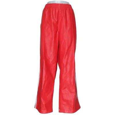 Pants (Red, White) from Adidas Originals Polyurethane, Recycled polyester
