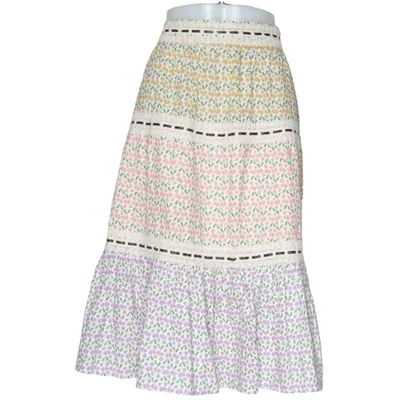 Maxi skirt (White, Multicolored) from Unique Vintage