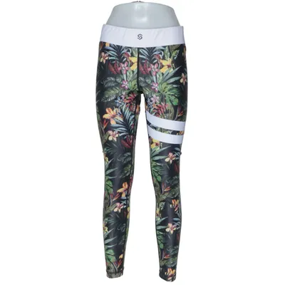 Træningsleggings (Sort, Flerfarvet) fra Stronger Elastan, Polyester