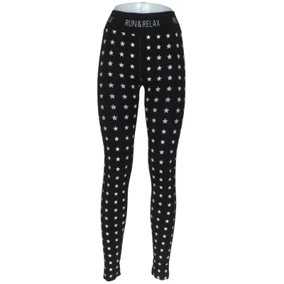 Collants de sport (Noir, Blanc) de Run & Relax Élasthane, Polyamide