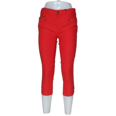 Pants (Red) from Zizzi Cotton, Elastane, Polyamide
