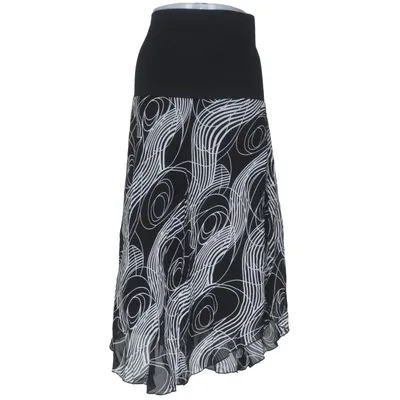 Maternity skirt (Black, White) from Ici et Maintenant Cotton, Elastane, Polyester, Viscose