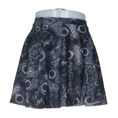 Skirt (Black, Gray) from Blackmilk Elastane, Polyamide