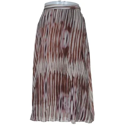 Jupe longue (Beige, Marron, Violet) de Massimo Dutti Polyester