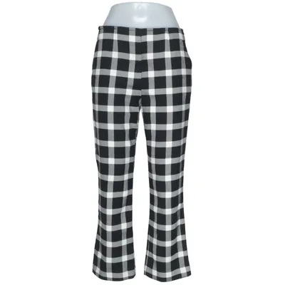 Bukser (Sort, Hvid) fra Flare Elastan, Polyester, Viscose