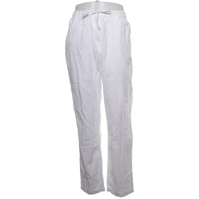 Byxor (Vit) från H&M Bomull, Linne, Polyester