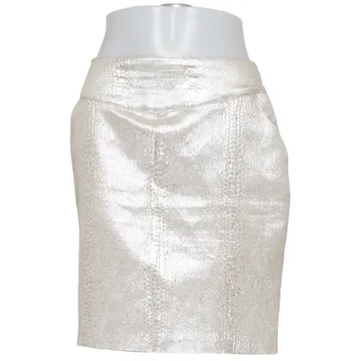 Bleistiftrock (Silber) von Love 21 Metallfaser, Polyester, Viskose