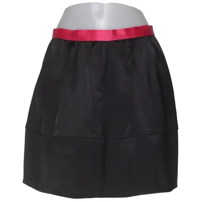 Kjol (Svart, Röd) från H&M Conscious Collection Bomull, Elastan, Återvunnen polyester