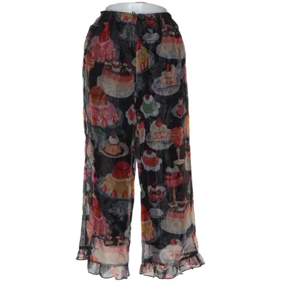 Palazzo pants (Black, Multicolored) from Lisa Says Gah Polyester, Viscose