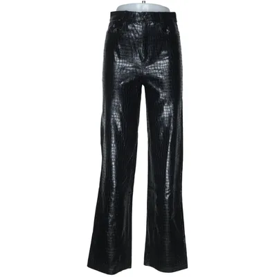 Pants (Black) from Nicki Studios x Gina Tricot Polyurethane, Viscose