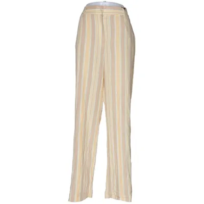Palazzobukser (Beige, Gul) fra Mango Bomuld, Linned, Viscose