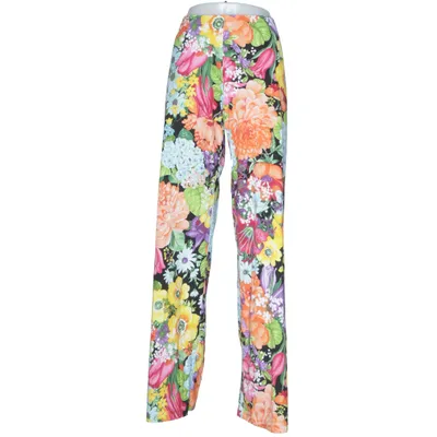 Pantalon patte d'éléphant (Noir, Multicolore) de Raffaela D'angelo Élasthane, Polyamide