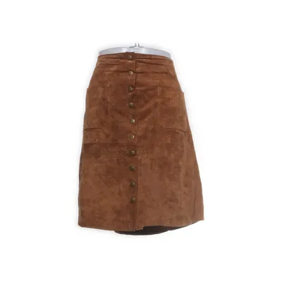 Leather skirt (Brown) from Heine Leather