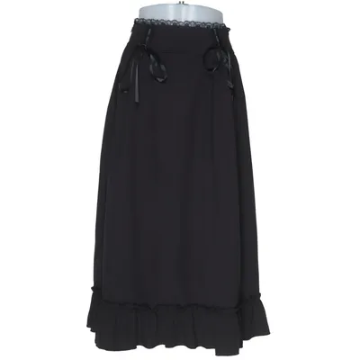 Jupe longue (Noir) de Romwe Polyester